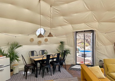 Stunning Geo Dome with Joshua Tree vibes - Palmdale, California - glamping.directory