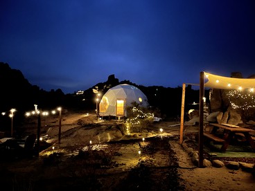 Stunning Geo Dome with Joshua Tree vibes - Palmdale, California - glamping.directory