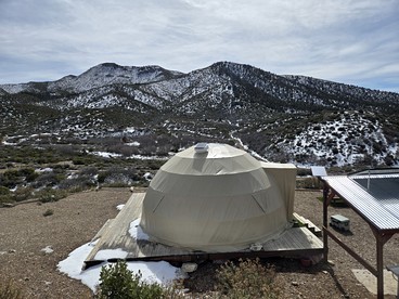Tranquil Desert Retreat in a Geodesic Dome with Scenic Views in Las Vegas, Nevada - glamping.directory