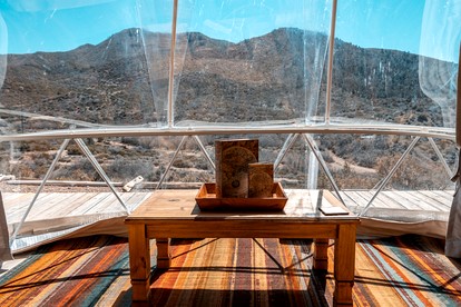 Tranquil Desert Retreat in a Geodesic Dome with Scenic Views in Las Vegas, Nevada - Las Vegas, Nevada - glamping.directory