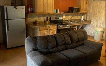 Family Cabin Getaway with an Outdoor Fireplace near Lake Granbury in Texas - Bluff Dale, Texas - glamping.directory