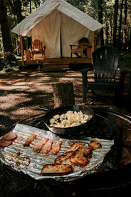 Serene Safari Tent For a Glamping by Getaway Rickett's Glenn State Park Nestled in the Heart of Huntington Mills, Pennsylvania - Shickshinny, Pennsylvania - glamping.directory