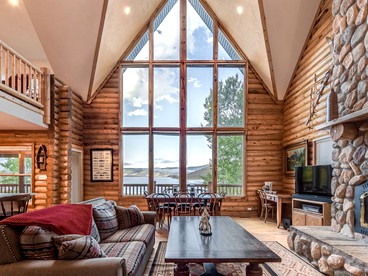 Waterfront Log Cabin Rental with Wood-Burning Stove near Salt Lake City, Utah - Scofield, Utah - glamping.directory