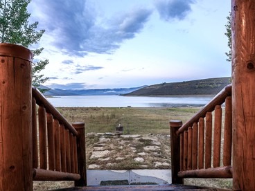 Waterfront Log Cabin Rental with Wood-Burning Stove near Salt Lake City, Utah - Scofield, Utah - glamping.directory