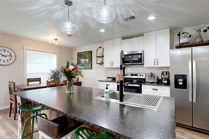 Modern Farmhouse Escape with Patio & Fire Pit in Bryan, Texas - Bryan, Texas - glamping.directory