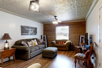 Modern Farmhouse Escape with Patio & Fire Pit in Bryan, Texas - Bryan, Texas - glamping.directory