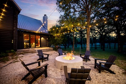 Luxury Fredericksburg Log Cabin with Heated Pool, Hot Tub & Game Room Near Main Street, Fredericksburg, TX - Fredericksburg, Texas - glamping.directory
