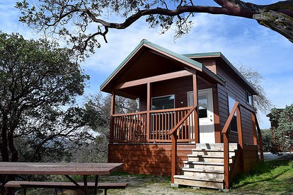 Adorable Cabin Rental on a Family-Friendly Campsite near the Sierra Nevada for a California Getaway - glamping.directory