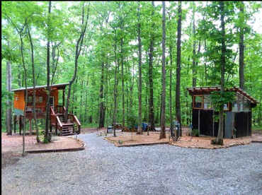 Tree House Glamping near Fall Creek Falls State Park and Chattanooga, Tennessee - Dunlap, Tennessee - glamping.directory