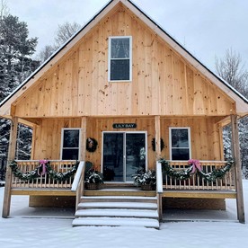 Cozy Secluded Cabin with Fire Pit and Barbecue in Greenville, Maine - glamping.directory