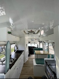 Coastal Style Bus Farm Retreat with Pond Dock and Peaceful Nature Views in Stillwater, Pennsylvania - Stillwater, Pennsylvania - glamping.directory