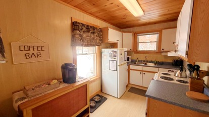 Stunning Waterfront Cabin with Fire Pit, Porch and Deck in Maine - Greenville, Maine - glamping.directory