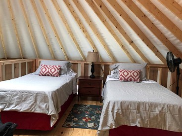 Sunny Yurt Rental with a Beautiful Interior on the New River in Virginia - Rich Creek, Virginia - glamping.directory