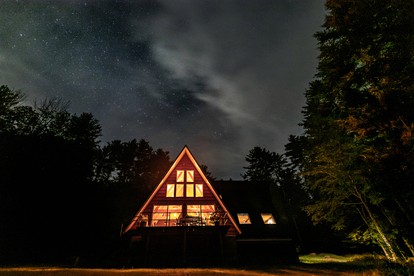 Stunning A-Frame Cabin Rental in the Catskills near Albany, New York - Kingston, New York - glamping.directory