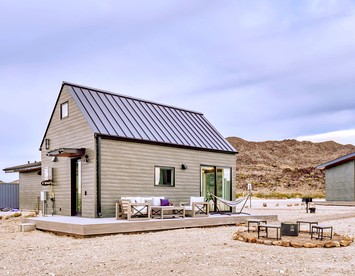 Luxury A-Frame with Furnished Deck in Terlingua, Texas - Terlingua, Texas - glamping.directory