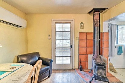 Charming Log Cabin Rental on Eco-Farm near Taos Ski Valley - Taos Ski Valley, New Mexico - glamping.directory