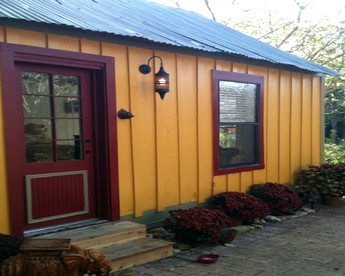 Rustic Cabin Getaway with a Huge Patio near Beautiful Austin, Texas - glamping.directory