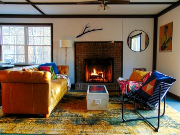 Rustic Mountain Cabin with Porch & Fire Pit in New Market, Virginia - New Market, Virginia - glamping.directory