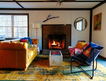 Rustic Mountain Cabin with Porch & Fire Pit in New Market, Virginia - glamping.directory