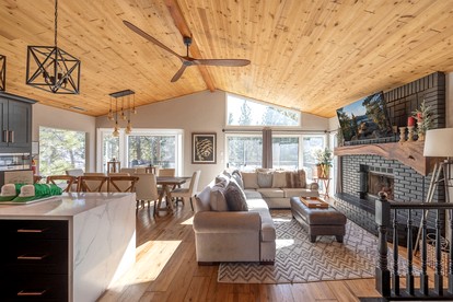 Stunning Lakefront Vacation Home with Private Dock near Boulder Bay Park in Big Bear Lake - Big Bear Lake, California - glamping.directory