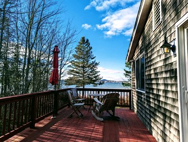 Serene Waterfront Beach House with Private Shoreline & Fire Pit Near Acadia National Park | Trenton, Maine - Trenton, Maine - glamping.directory