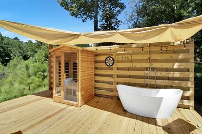 Spectacular Scenery Awaits: Modern Tiny House with Sauna in Coldspring, TX - Coldspring, Texas - glamping.directory