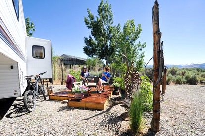Rustic Trailer Rental on the Shores of Bridgeport Reservoir, California - glamping.directory