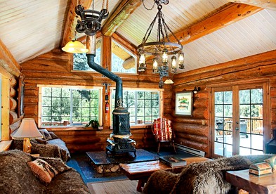 Luxurious Riverside Log Cabin in the Mountains of Southern California - Angelus Oaks, California - glamping.directory