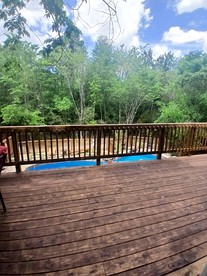 Serene Forest Retreat Home with Waterfall Pool, Creek & Kayak Access near Houston, Grimes County, Texas - Grimes County, Texas - glamping.directory