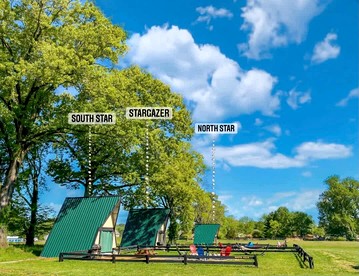 Secluded A-Frame Glamping on 46-Acre Farm Near Nashville – Queen Beds, Fire Pit, Breakfast Included - Lebanon, Tennessee - glamping.directory
