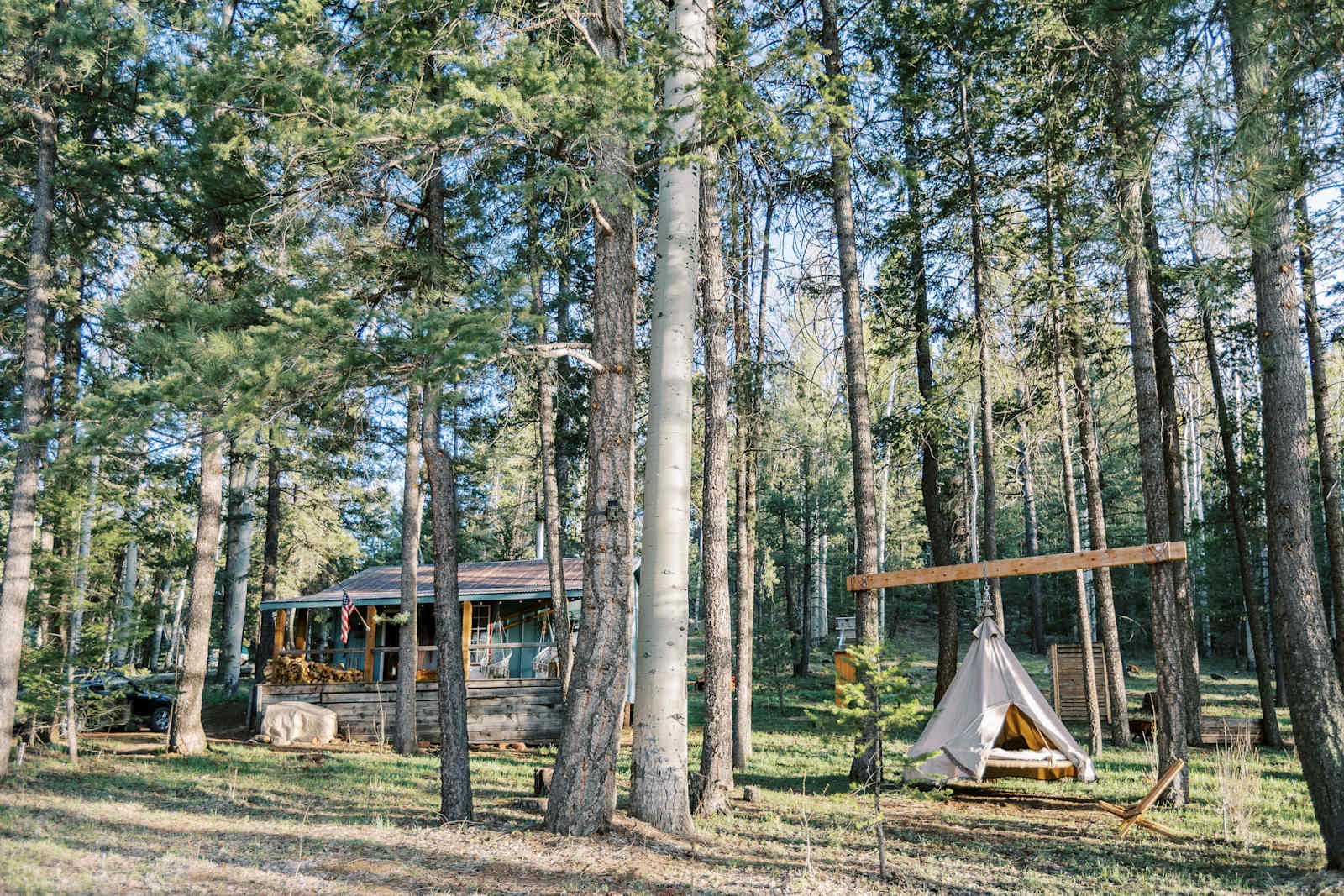 Glamper Cabin in the Aspens & Pines - Flagstaff, Arizona - glamping.directory