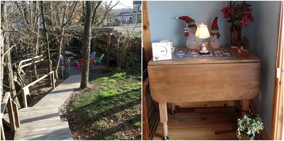 Woodland Cottage Rental Perfect for Couples Overlooking Raccoon Creek in Ohio - Vinton, Ohio - glamping.directory