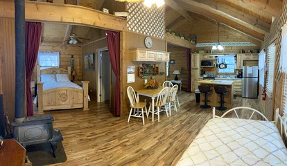 Texas Hill Country Glamping in this Rustic Cabin - Perfect for Family Vacations in the South - Bandera, Texas - glamping.directory