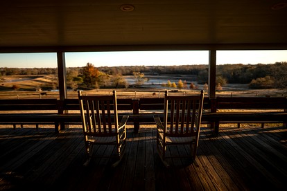 Spacious Luxury Getaway at Restored Ranch Cabin Rental near Austin, Texas - New Ulm, Texas - glamping.directory