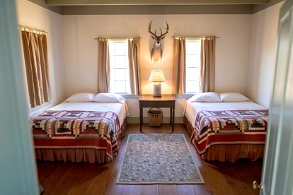 Spacious Luxury Getaway at Restored Ranch Cabin Rental near Austin, Texas - New Ulm, Texas - glamping.directory