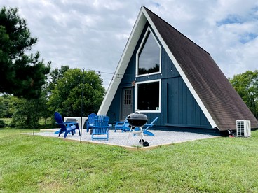 Breathtaking A-frame with Impressive Nature Views in Carbondale, Illinois - Makanda, Illinois - glamping.directory