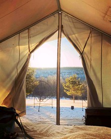 Peaceful New York Glamping Rental with a Wood Stove - Delhi, New York - glamping.directory
