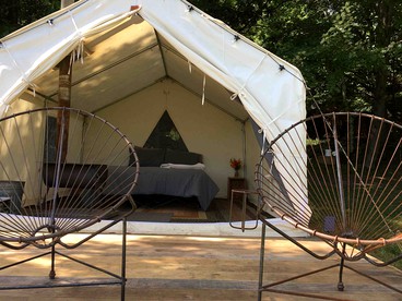 Peaceful New York Glamping Rental with a Wood Stove - Delhi, New York - glamping.directory