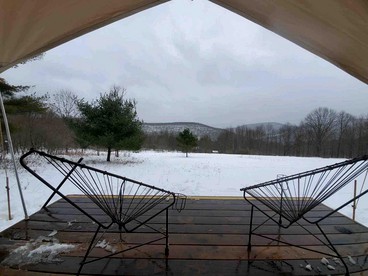 Peaceful New York Glamping Rental with a Wood Stove - Delhi, New York - glamping.directory