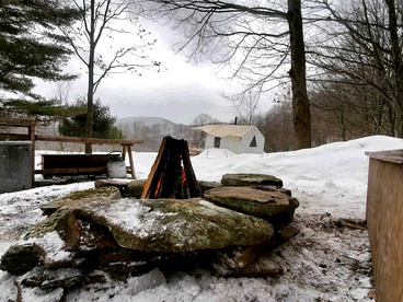 Peaceful New York Glamping Rental with a Wood Stove - Delhi, New York - glamping.directory