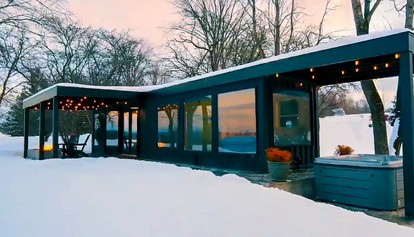 Luxury Cabin with a Hot Tub in Barneveld Ideal for Romantic Adirondack Getaways - glamping.directory