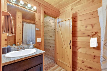 Rustic Smoky Mountain Cabin with Firepit & Game Room near Lake Douglas, Sevierville TN - Pittman Center, Tennessee - glamping.directory