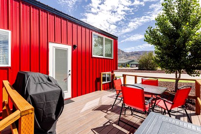 Chill Out in Style: Tiny Home Paradise with Hot Tub in Apple Valley - glamping.directory