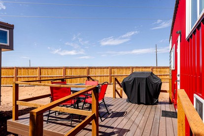 Chill Out in Style: Tiny Home Paradise with Hot Tub in Apple Valley - Apple Valley, Utah - glamping.directory