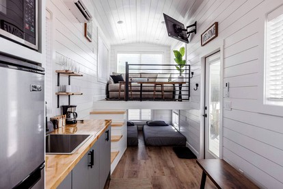 Chill Out in Style: Tiny Home Paradise with Hot Tub in Apple Valley - Apple Valley, Utah - glamping.directory