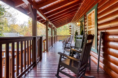 Luxurious 5-Bedroom Cabin with Hot Tub, Theater, Pool Table & Mountain Views near Great Smoky Mountains - Gatlinburg, Tennessee - glamping.directory