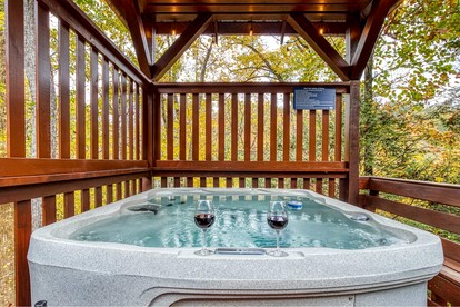 Luxurious 5-Bedroom Cabin with Hot Tub, Theater, Pool Table & Mountain Views near Great Smoky Mountains - Gatlinburg, Tennessee - glamping.directory