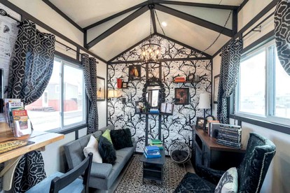Tiny House Retreat: Pet-Friendly Haven with Fantastic Lake Views in Henshaw, CA - San Diego Country Estates, California - glamping.directory