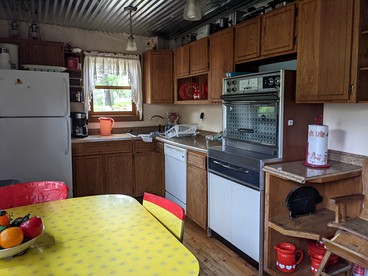 Vintage Cabin Rental near Tippy Dam in Manistee National Forest, Michigan - Brethren, Michigan - glamping.directory