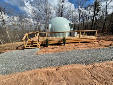 Secluded Woodland Geodome with Panoramic Views & Private Trails in Milledgeville, Georgia - glamping.directory